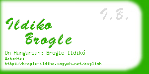 ildiko brogle business card